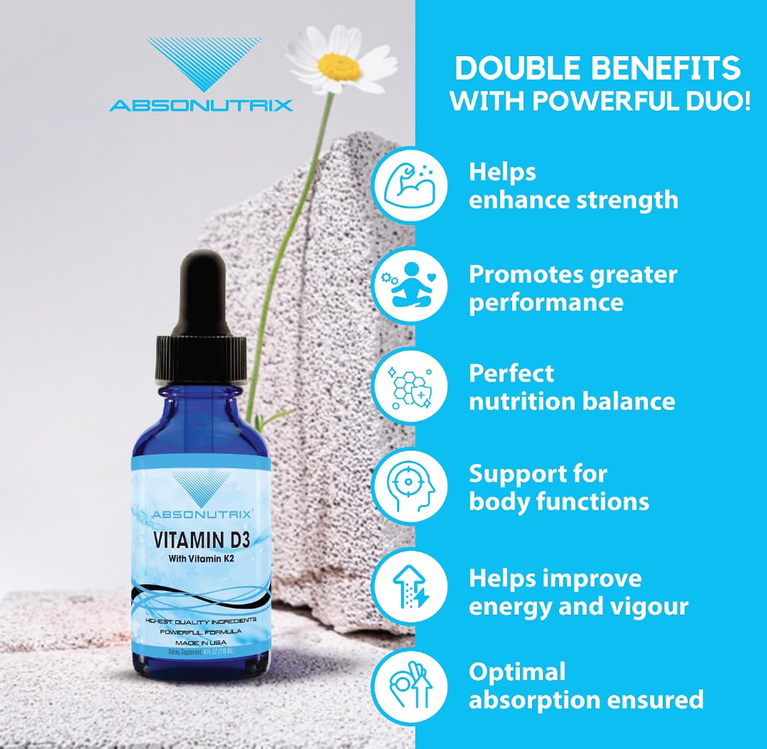 Absonutrix Vitamin D A Convenient Daily Support for Bone, Hair & Overall Wellness